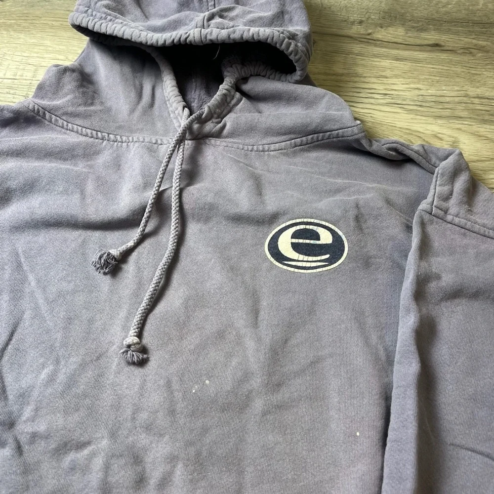 ENUF‎ Internationale Hoodie Mens XL Purple Vintage 90s Sport Graphic Streetwear